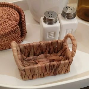 Salt and Pepper Shakers with Basket